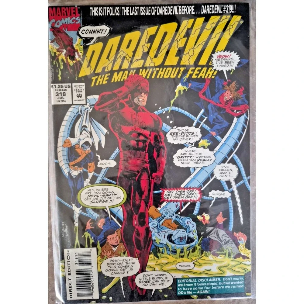 Marvel Comics Daredevil Lot of 10# 303, 4, 6, 9, 11, 15, 16, 17, 18, and 334